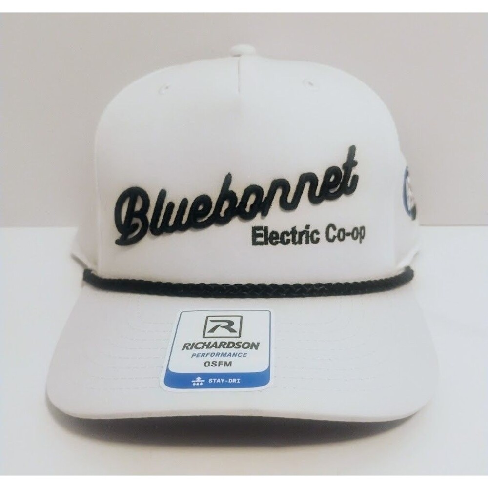 RICHARDSON 258 PERFOMANCE STAY-DRI BLUEBONNET ELECTRIC CO-OP SNAPBACK HAT NEW
